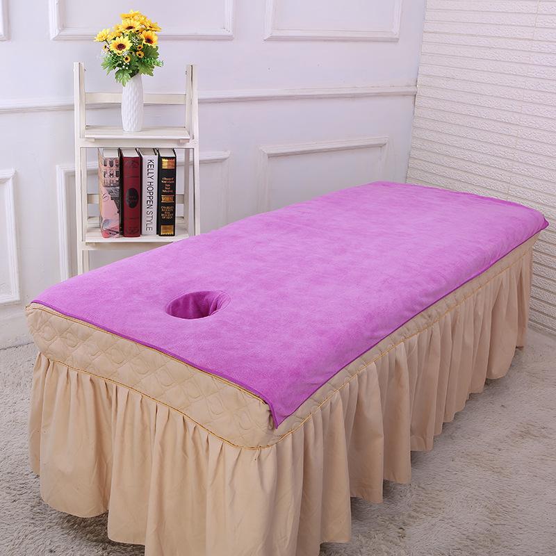Beauty Salon Special Foot Bath Massage Disposable with Hole Bed Towel Thickened Beauty Bed Bath Towel Sheet
