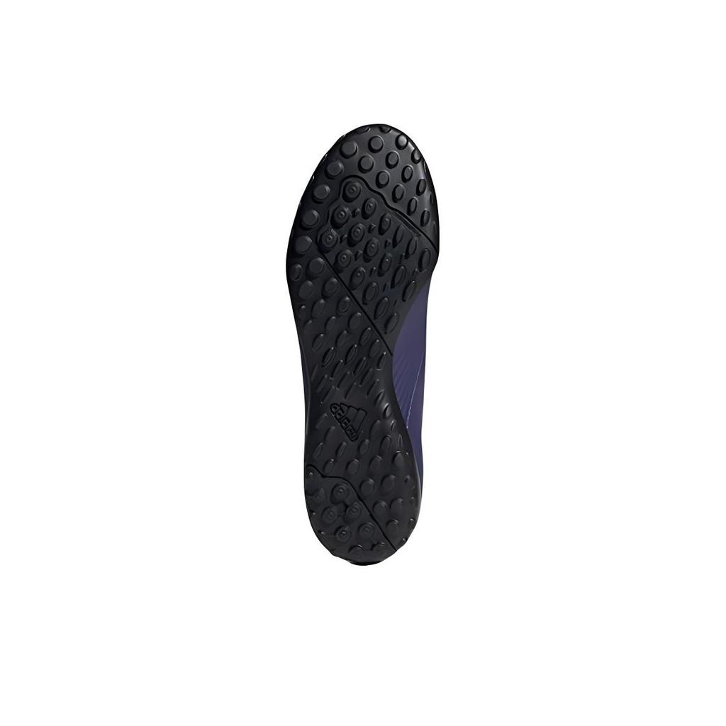 Adidas Messi 19.4 Round Toe Comfortable TF (Rubber Studs) Hard Ground Artificial Grass Soccer Shoes Men Soccer Shoes Purple Green EF1805