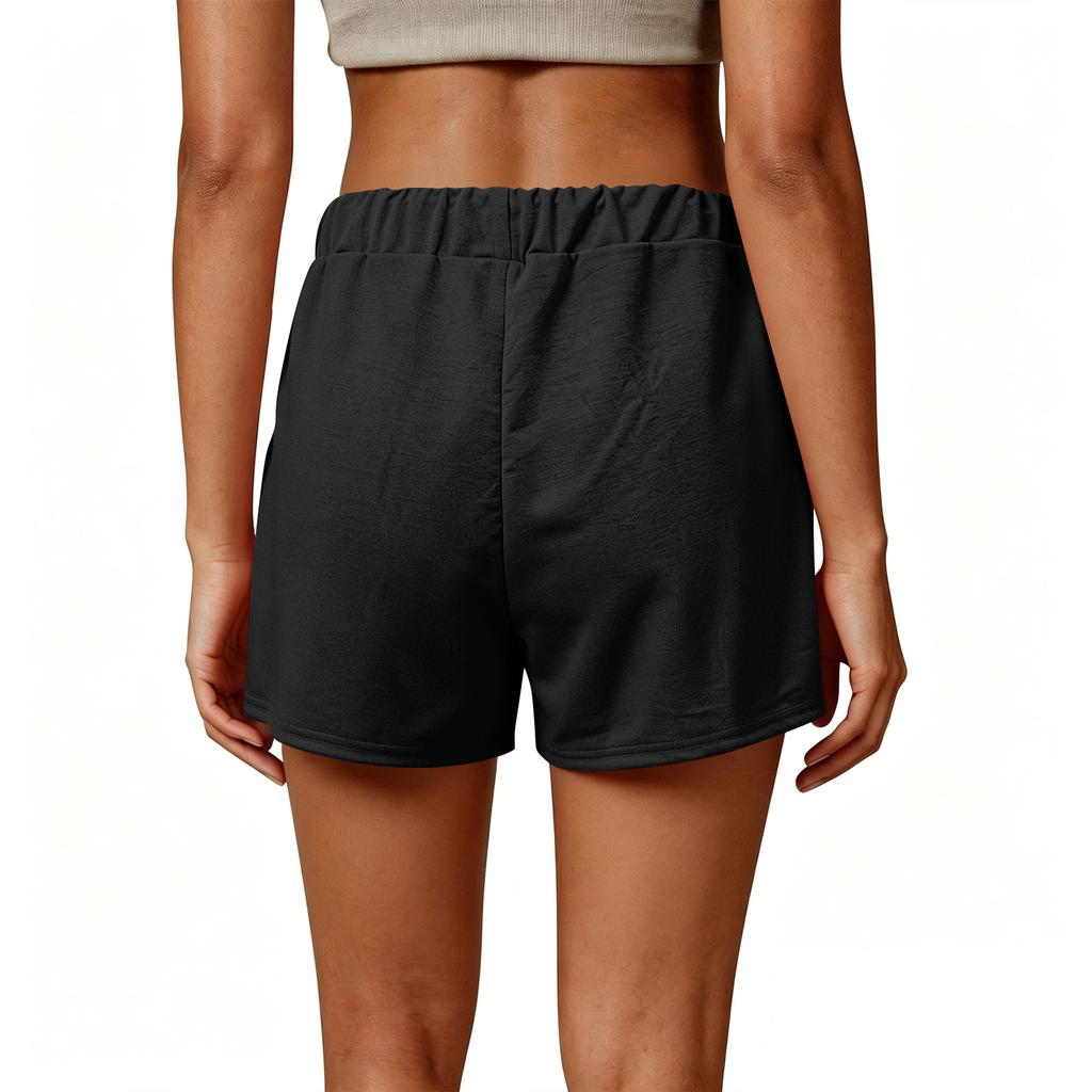 Women Casual Loose Fit Shorts with Pockets Drawstring Waistband Soft Lightweight Fabric Comfortable Fit for Running and Leisure Wear