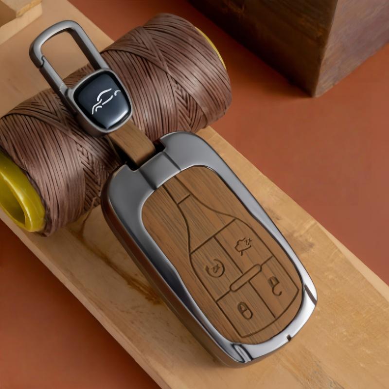 Aesthetic Wooden Pattern Key Cover Suitable For Maserati Ghibli Levante Quattroporte 2014-2024 Accessories