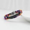 European & Korean Bohemian Multi-color Yabu Stainless Steel Woven Couple Bracelet