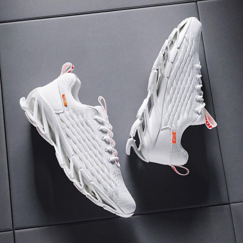 2024 Men's Breathable Mesh Running Shoes - Trendy Spring/Autumn Casual Sports Blade Design