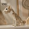 Reusable Halloween Skull Animal Skeleton, Realistic Fish Bird Spider Snake Cat Skeleton Model for Party, Haunted House, Graveyard Scene Decoration