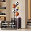 Rolling Fitness Equipment Storage Rack | Open Design, Wire-Grid Sports Gear