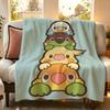 illust Y Yutoriya Throw Flannel Throw Blanket Suitable for Sofa Living Room Bedroom