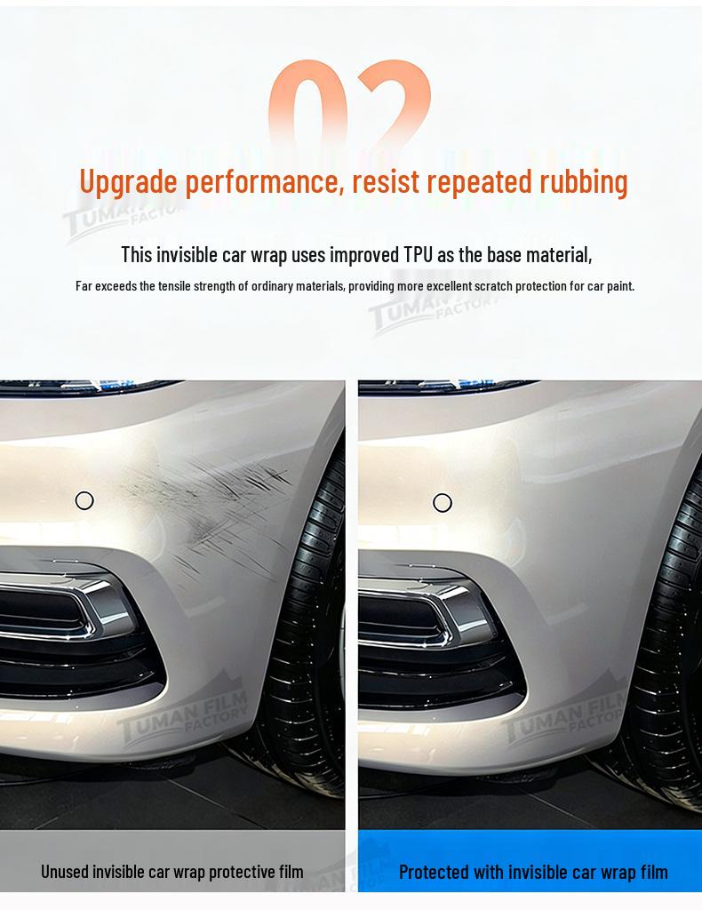 TPU Transparent Car Paint Protection Film - Instant Repair & Full Coverage