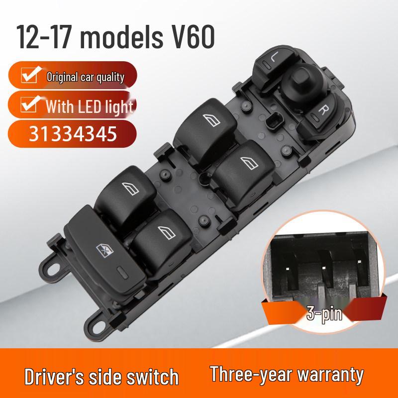 Compatible Power Window Switch for Volvo XC60, V60, S60, XC40, XC80, XC90