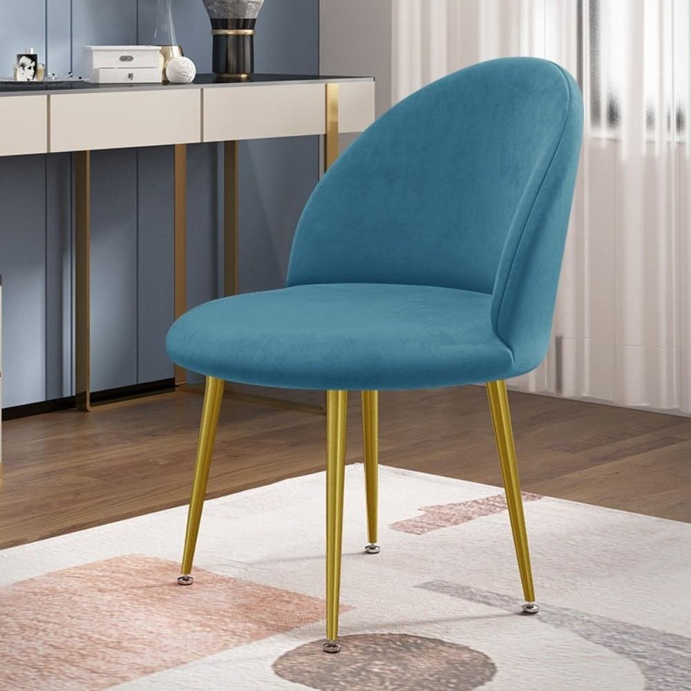 

Super Soft Velvet Duckbill Chair Cover Solid Color Thickened Curved Back Dining Chair Covers Detachable Dustproof Seat Cover павлин голубой