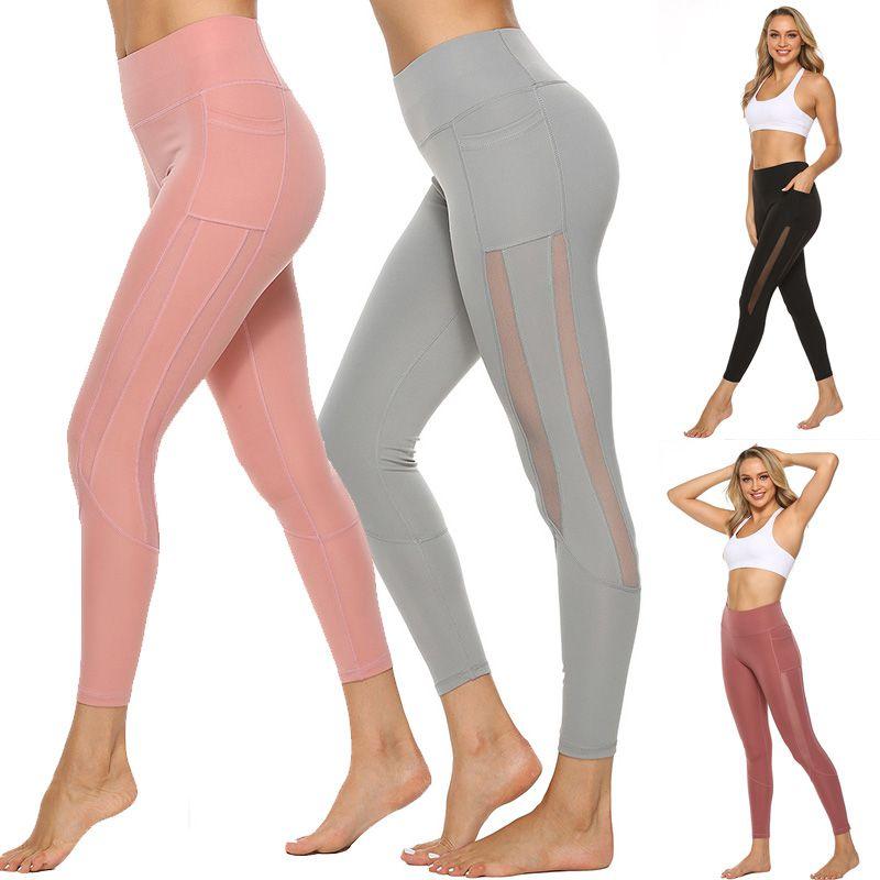 High Waist Fitness Leggings For Women With Side Pockets And Supportive Elastic Fit