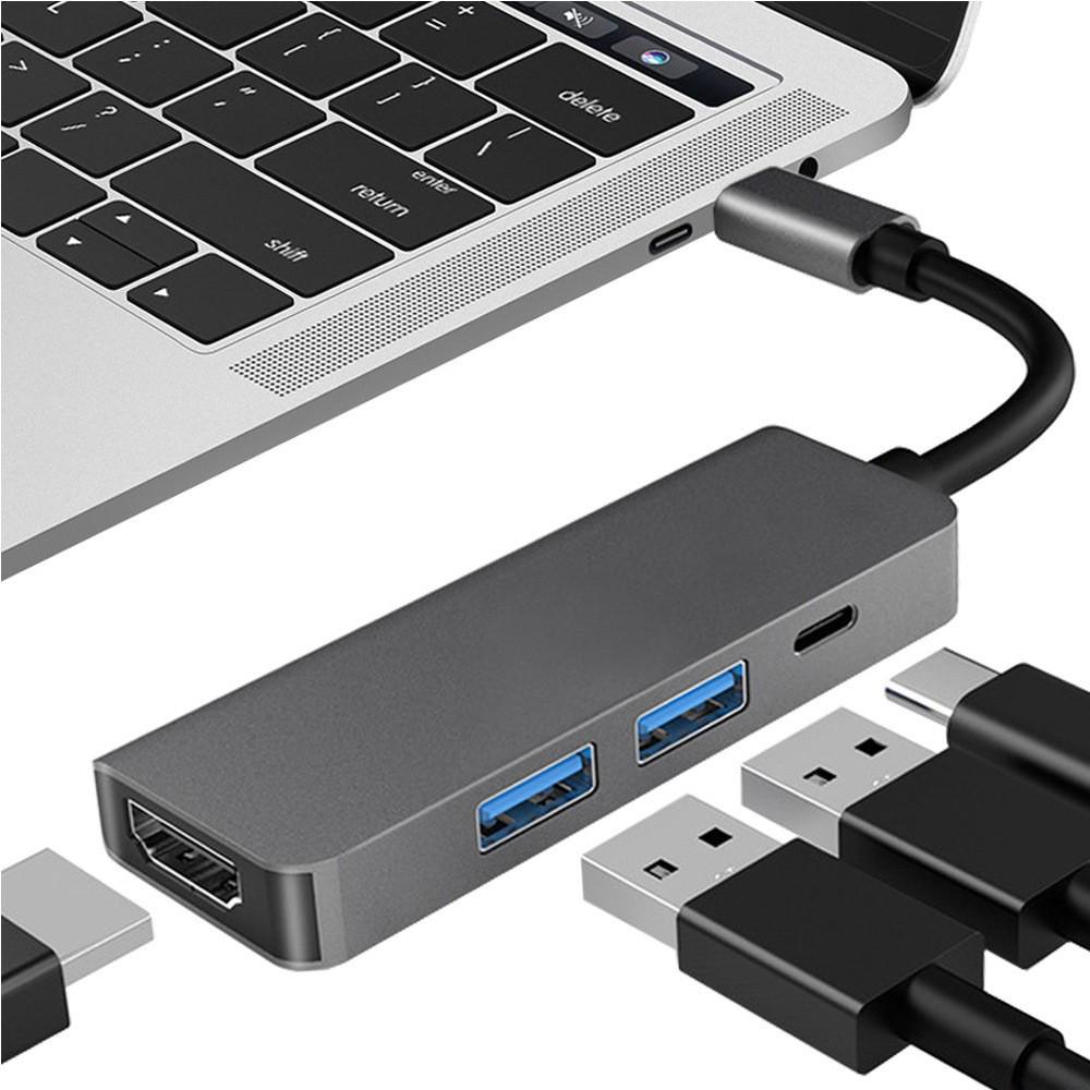 USB-C to HDMI 4K Hub Expansion: 3-in-1 High-Definition Video Converter Dock