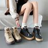 High-top Shoes Women's New Winter Velvet Warm Versatile Student Large Cotton Shoes Muffin Casual Shoes Tide
