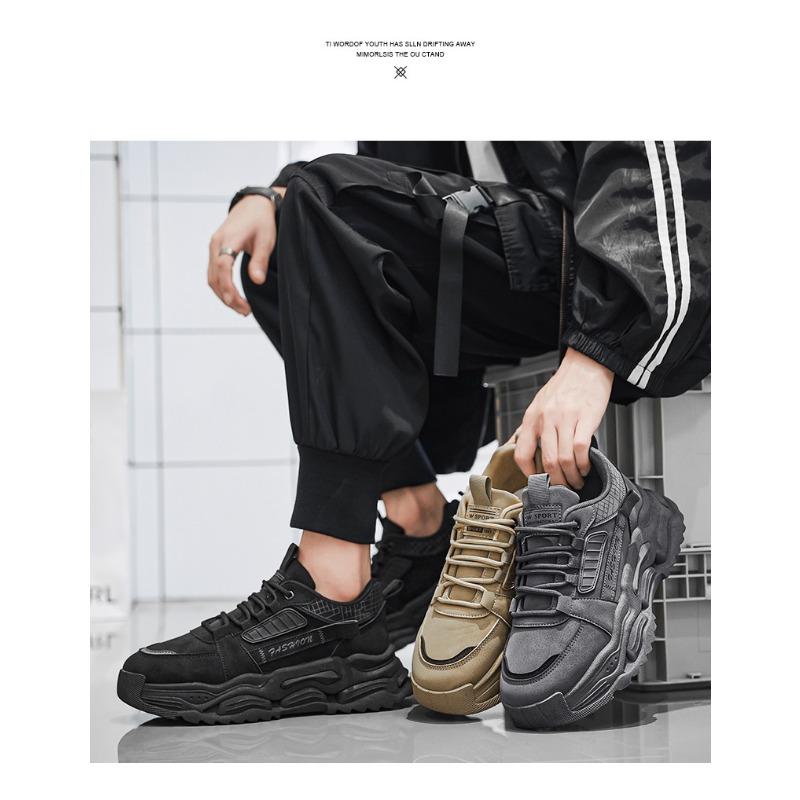 Thick Sole Outdoor Climbing Shoes Wear-resistant Labor Sports Workwear Tide Shoes Soft Sole Comfort Running Shoes Tenis Hombres