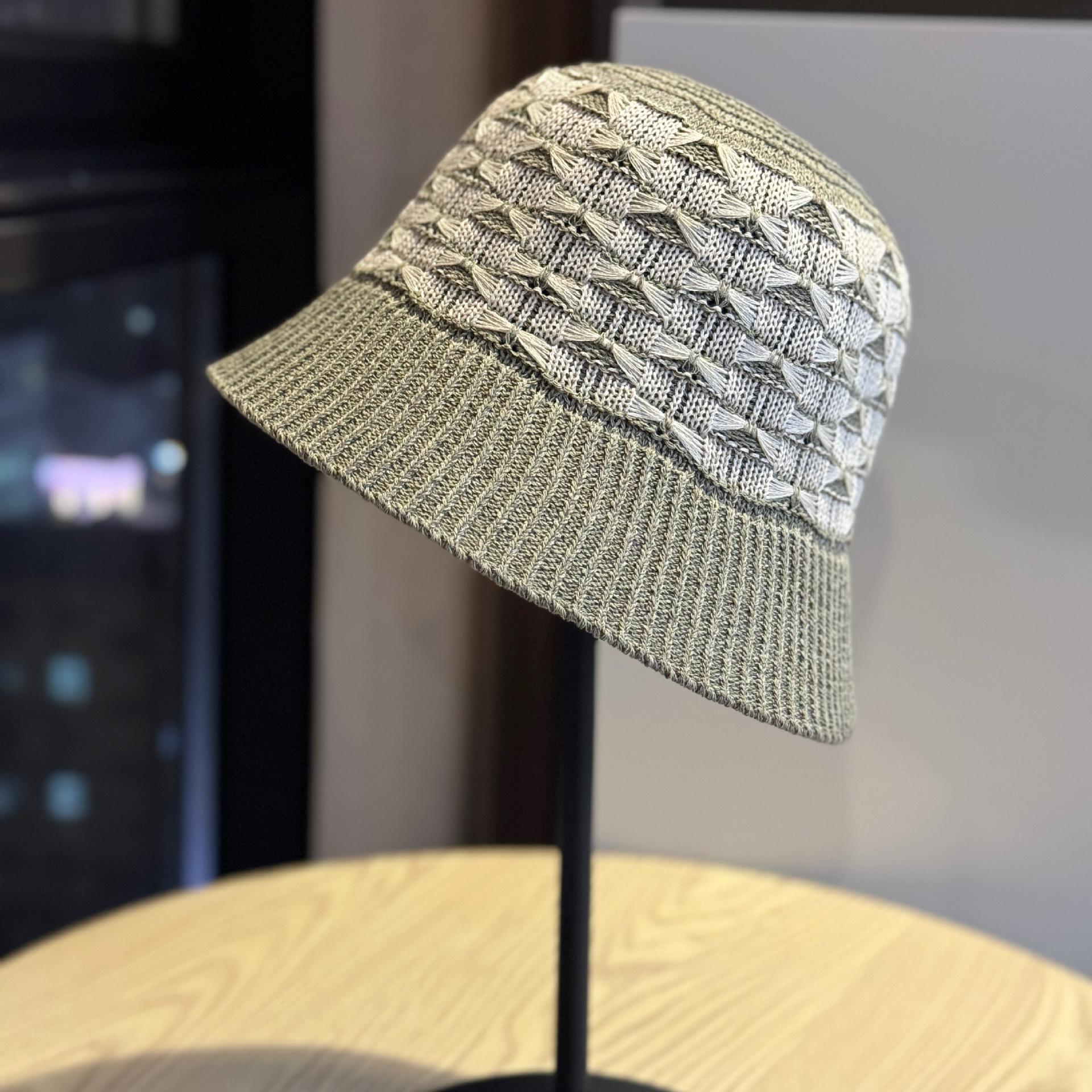 

New plain hollow breathable bucket hat for women, simple and versatile for spring and summer, makes the face look smaller, foldable and trendy Adult54-60Average Size