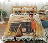 African Woman King Queen Duvet Cover Retro Exotic Tribal Black Girl Pattern Bedding Set Africa Polyester Quilt Cover Pillowcase0