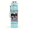 1PC Breaktime Cat Coffee Graphic 750ml Color Plastic Sports Water Bottle Leakproof Flip Straw Lid For Sports Office Home Use