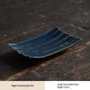 High-Legged Ceramic Plate for Tea, Snacks, Pastry, Fruit, Dim Sum, or Towel Tray - Chinese-Style Serving Dish