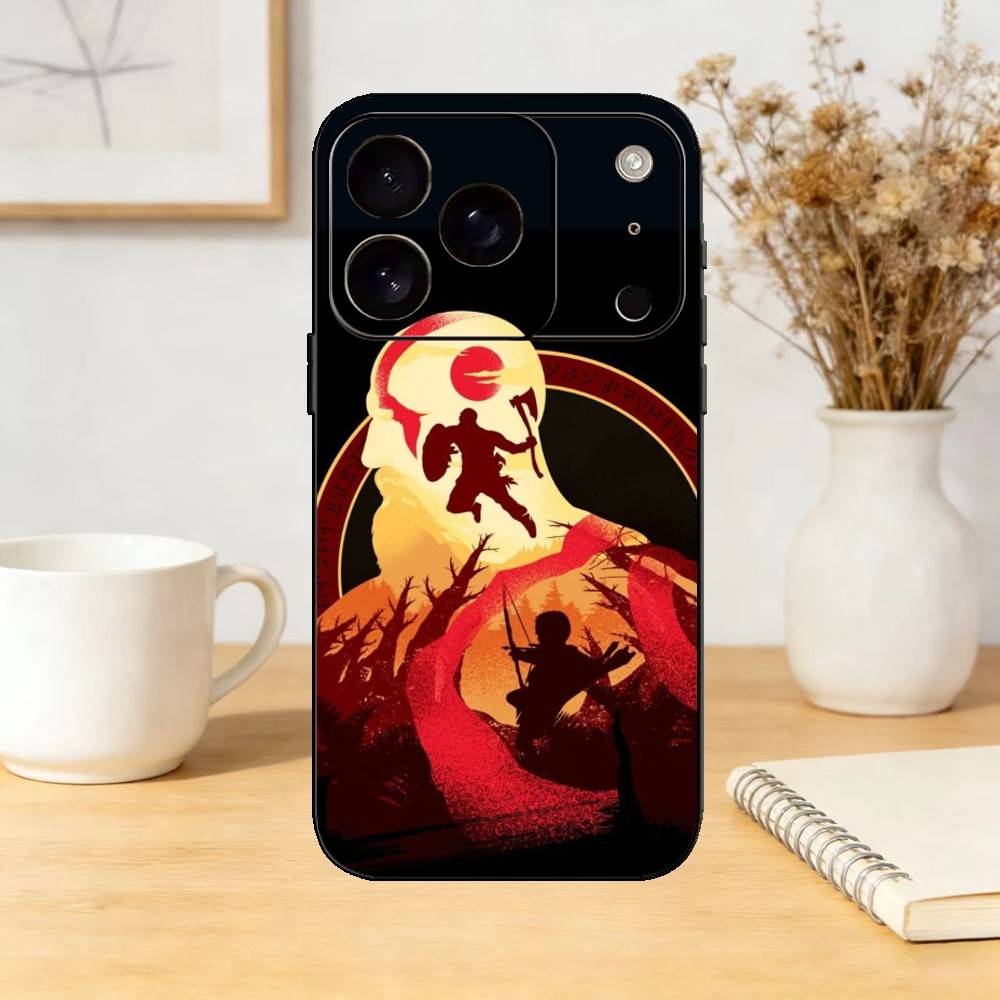 G-God Of Game W-War Phone Case For iPhone 17,16,15,14,13,12,11 Plus,Pro,Max,Mini Silicone Black Soft Cover