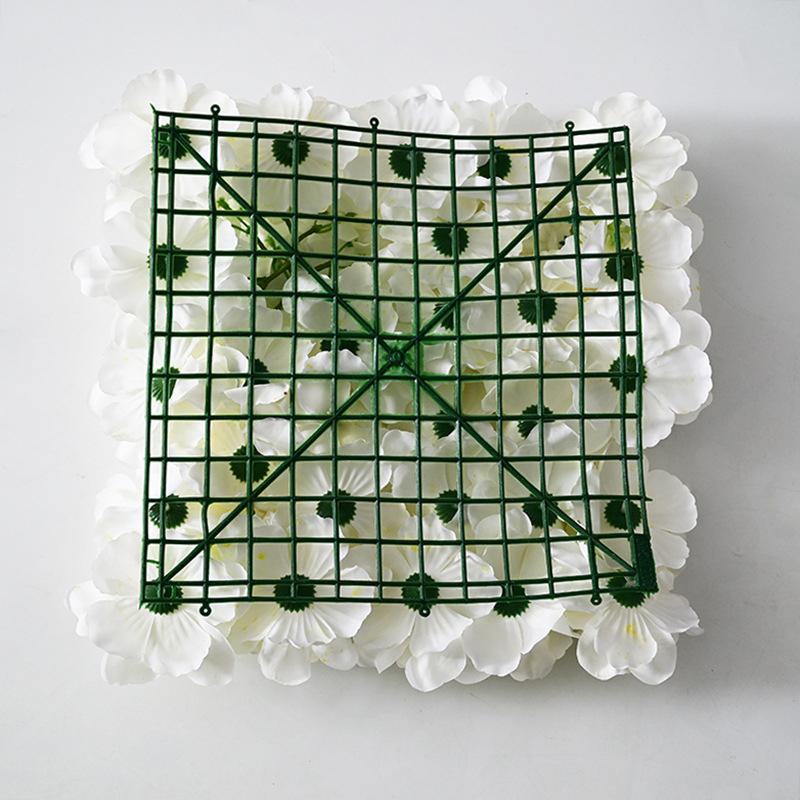Shop Window Flowers Wall Panels Decor Artificial Flower Wall 3D Silk Rose Flowers