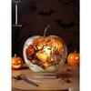 Pumpkin Castle Maple Leaf and Bat Halloween Decorations Apple Shaped Room Decorations, Home Tabletop Decorations, Nurseries, Home Desk Living Room De