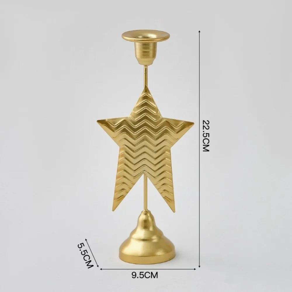 Modern Retro European Style Candlestick Holder Holder Decor Candlelight Dinner Props Iron Ornaments Candle Stand Bedroom