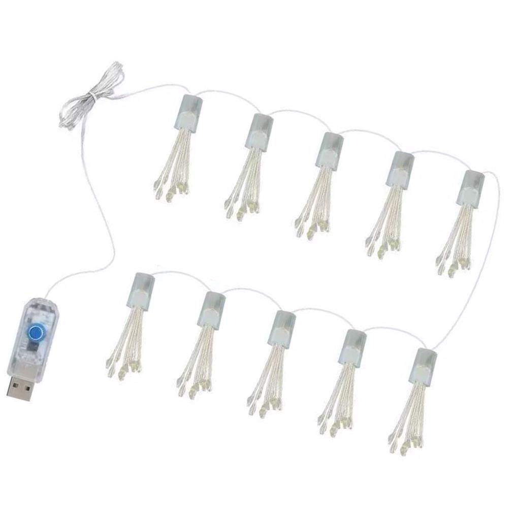 LED Fairy Lights, Flexible Copper Wire String Lights, USB Powered Lights, Remote Control, 8 Modes, 6 Levels Brightness,