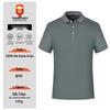New Men's Summer Silk Cotton Polo Shirt - Custom Printed Lapel Short Sleeve Tee