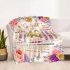 40th Birthday Celebration Blanket Warmthful Decor Great for Bed Seaside Office Chair Four Seasons Universal Playful Design