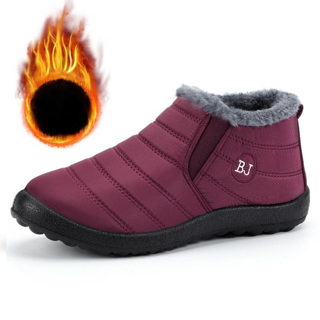 Men's and Women's, Waterproof, Cotton Boots, Umbrella Cloth, Snow Boots, Warm, Low Cut, Thick Cotton Shoes, Lightweight, Women's Boots