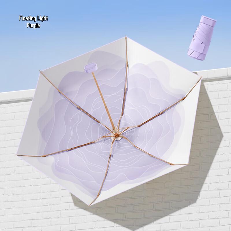 MAYDU Mini Ripple UV Sun/Rain Pocket Umbrella