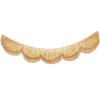 Double Layer Fringe Fringe Banner Fan Streamer Shape