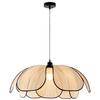 High-End Mid-Century French Cream Petal Chandelier for Living, Dining, and Bedroom
