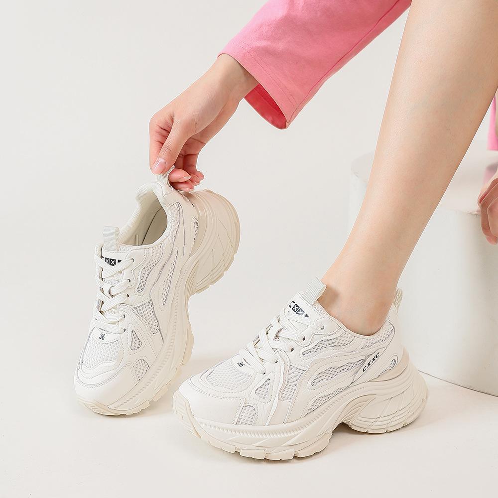 thick-soled dad shoes women's lightweight soft-soled casual shoes small height-increasing shoes fashionable versatile women's sports shoes