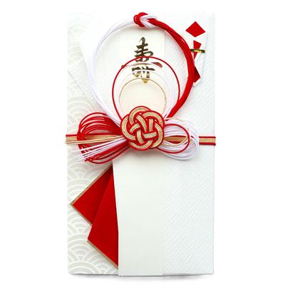 Onishi Mizuhiki Celebration Envelope for Weddings, Wedding Ceremonies, Money Envelope Design: Rin Red AK-130