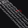 1M Stainless Steel Flat Square Frame Link Chains DIY Men Heavy Chunky Hip Hop Style Jewelry Making Necklace Bracelet Bag Chain
