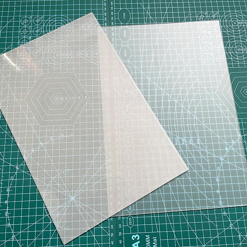 1ks Poloprůhledná matná termoplastická deska Kydex pro materiál na výrobu pouzder na nože a pouzder na zbraně - Kydexová deska Materiál pouzdra