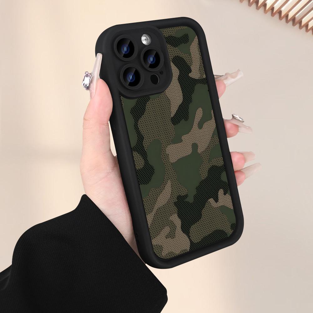 Camouflage Printed Pattern Phone Case Suitable for iPhone 17 16 15 14 13 12 11 Pro/Max/Plus Anti Drop and Shockproof Back Cover