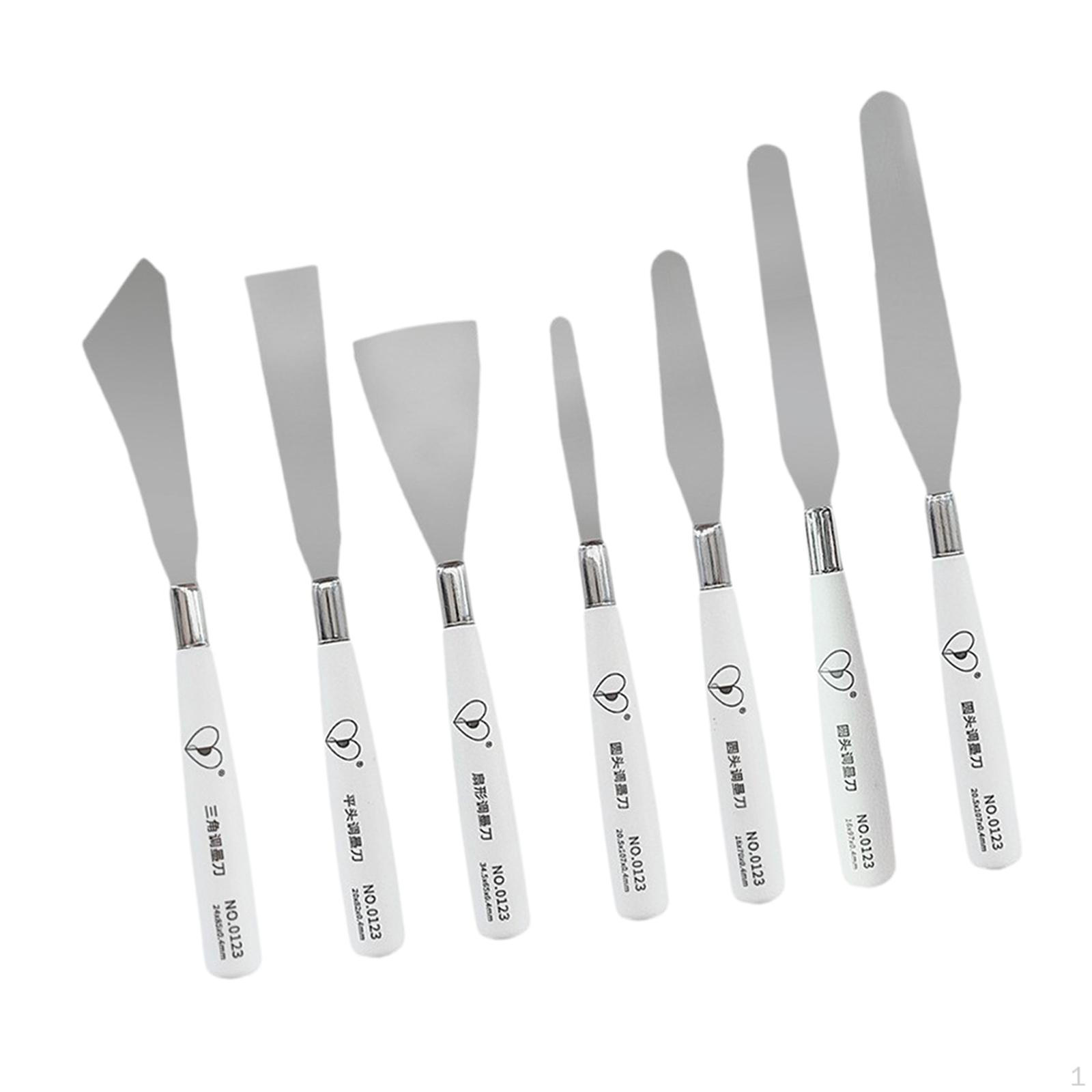 

7 Pieces Palette Knives Painting for Acrylic Scraping Paste