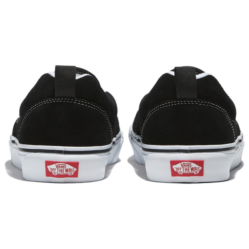 Vans Knu Slip-On Svart Ekte Hvit Unisex Sneakers VN0009QD6BT