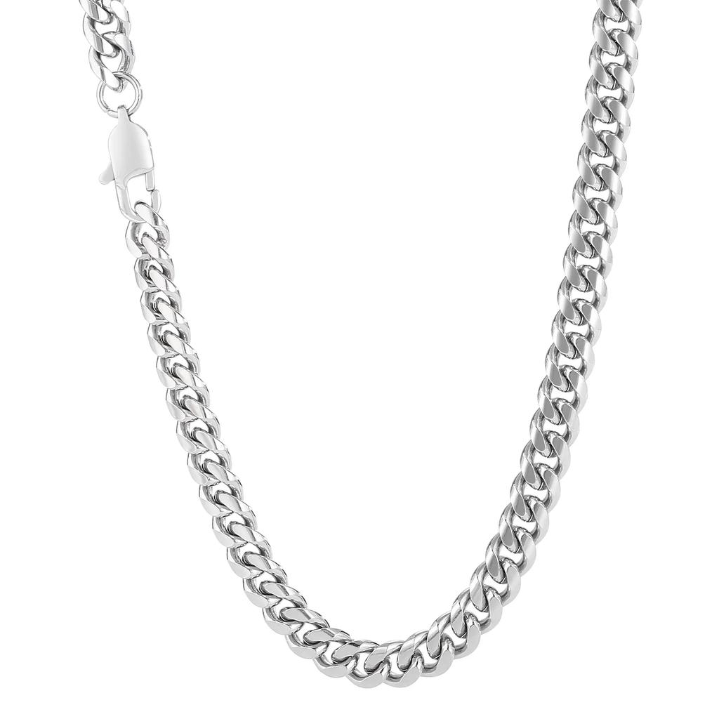KALEN 5/6/8mm Cuban Curb Polished Chain Necklace Men Women Stainless Steel Shiny Jewelry 5/6/8MM Wide Link Chain Accessories