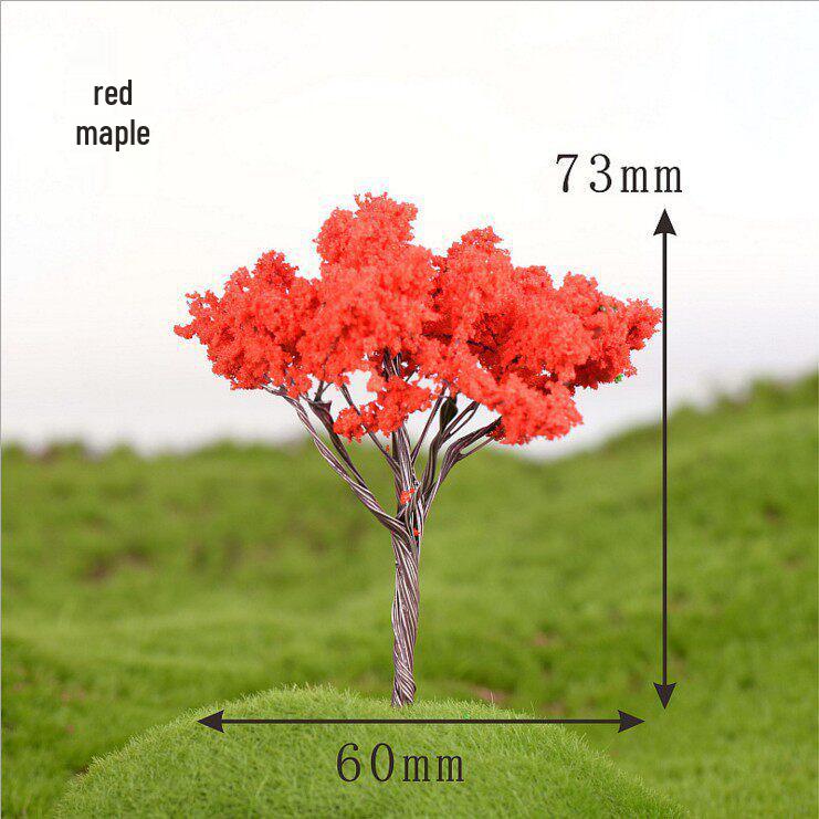 Decorative Miniature Trees & Succulents for Landscaping: Mini Fruit, Willow, Golden Leaf Trees, Moss Micro Landscape DIY Materials