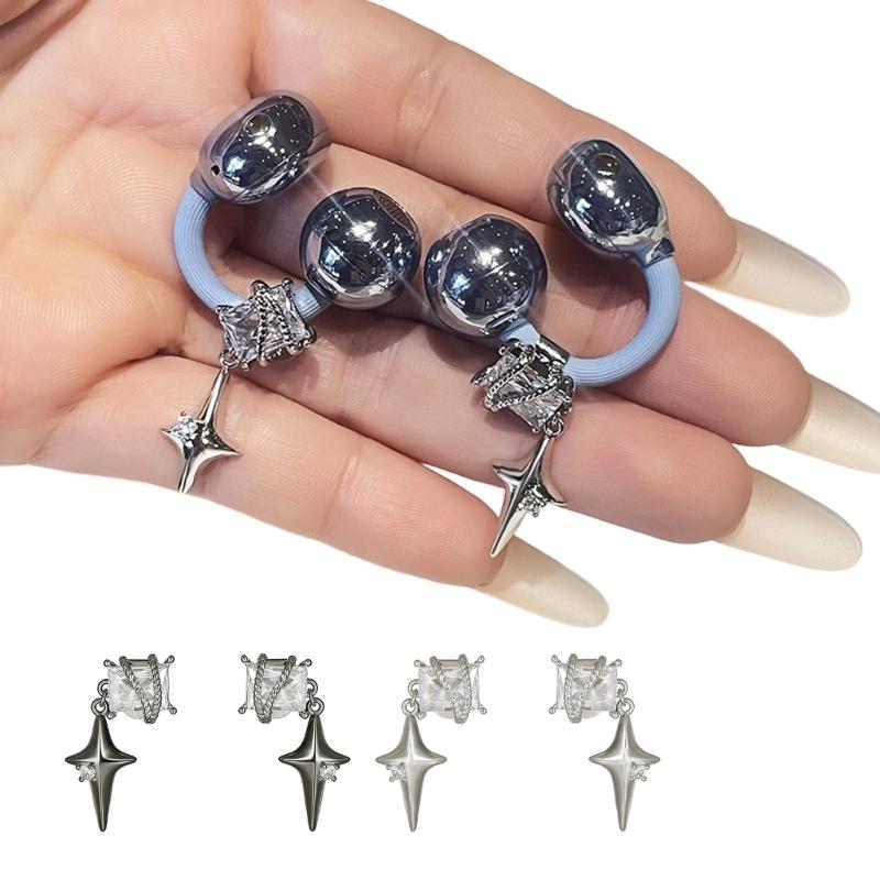 Clips Premium de Ureche din Cupru cu Formă de Aripă și Stea Formă Trendy pentru Clipsuri de Ureche Freeclip 1/2 Cataramă Decorațiuni Charm Clip-On