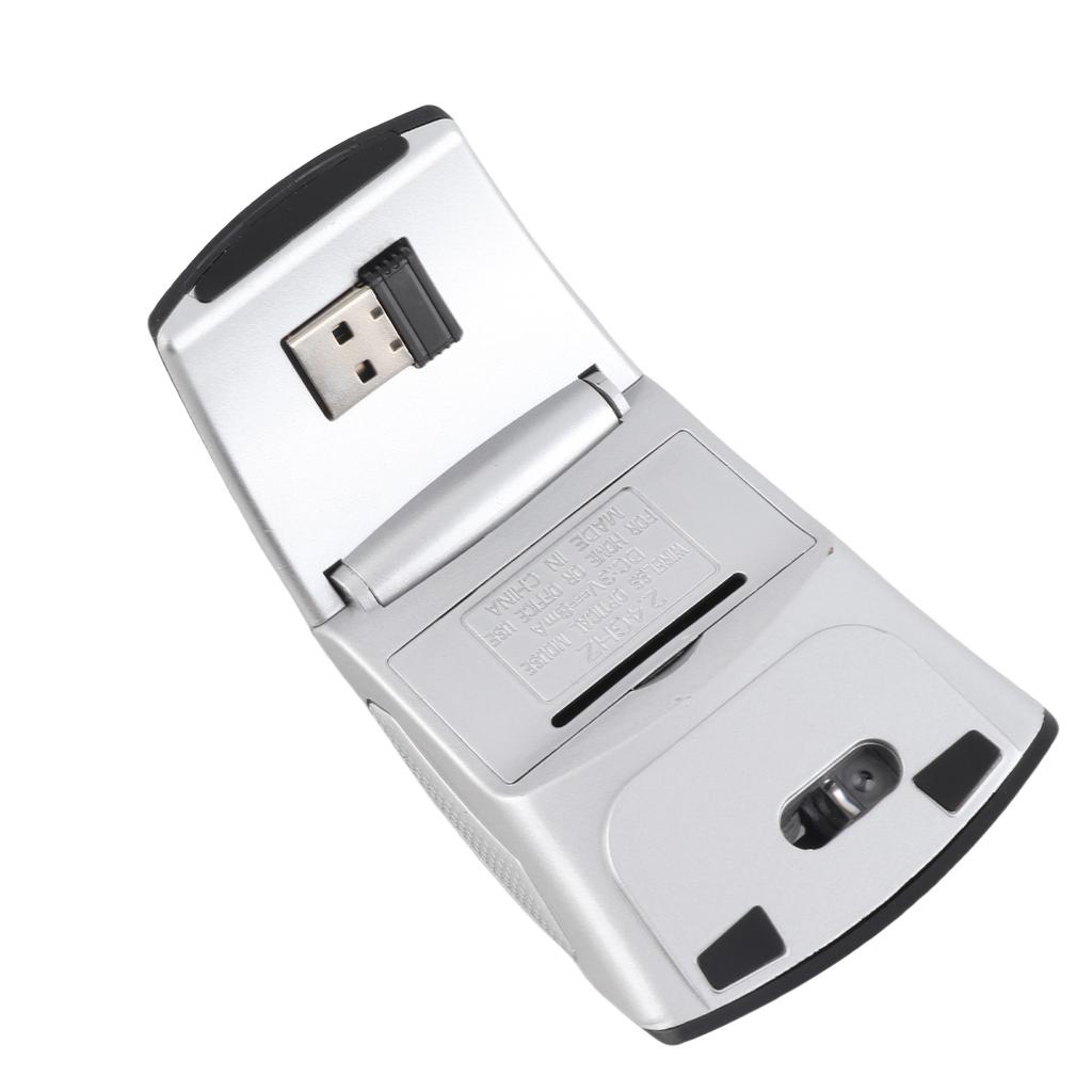 Folding Wireless Mouse Portable Compact 2.4G Wireless Folding Mouse 1600dpi Matte Gaming Mouse