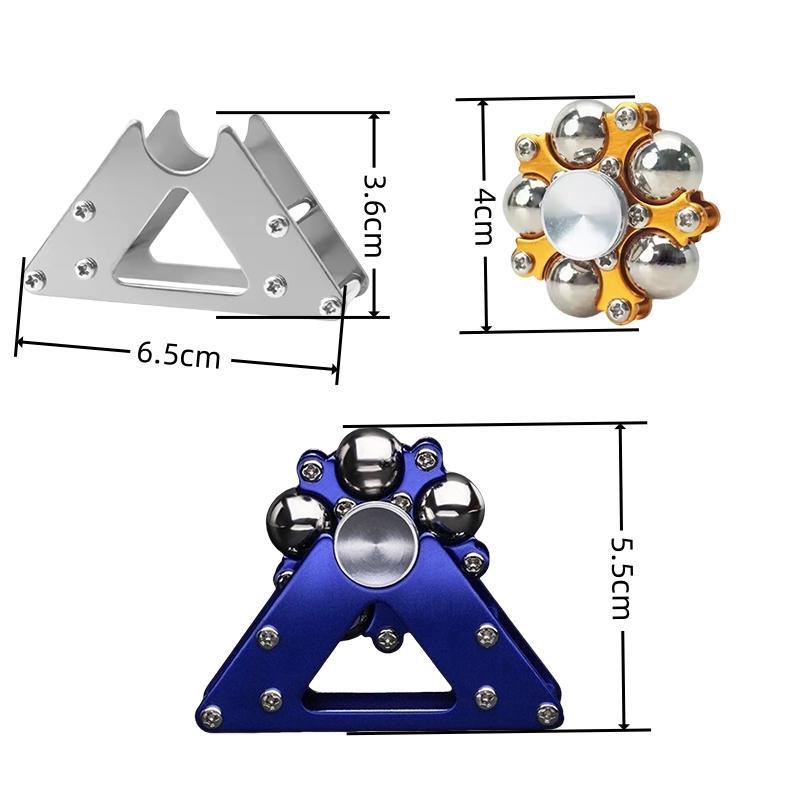 Fingertip Gyro Wheel Creative Metal Ornament Adult Stress Relief Fidget Toy Advanced Mechanical Desktop Pendant Gift for Men