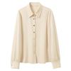 SANCAL 2026 Spring Lapel Loose-Fit Blouse