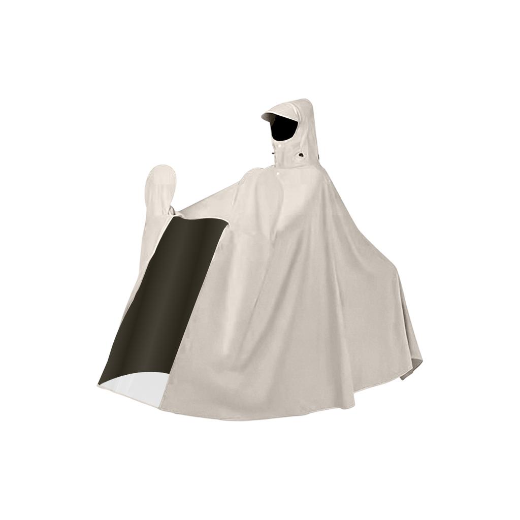 Family Size Electric Scooter Rain Poncho Full Body Waterproof Oversized Thickened Rain Cape for Adult and Child Use with Hood and Transparent Panel