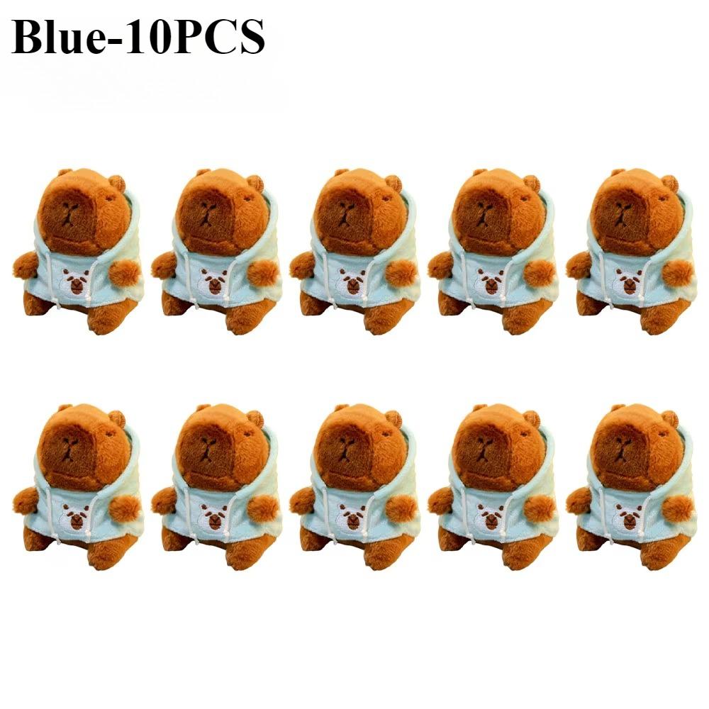 1-10PCS Cute Capybara Plush Pendant Water Dolphin Plush Toy Keychain Bag Pendant Children's Birthday Gift Holiday Party Favours