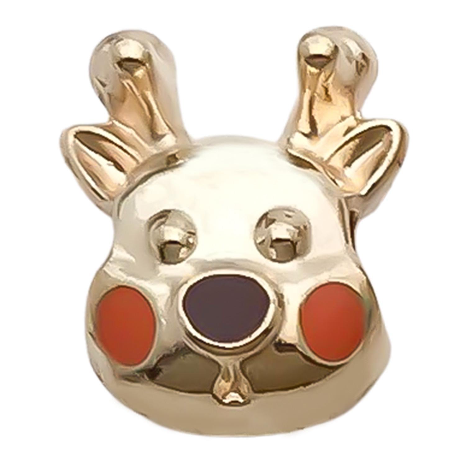 

Снежинка Снеговик Рождественская елка Лось Носки Бусины для DIY Браслет Ювелирные Изделия Deer head 12x15mm-3.8g-15223