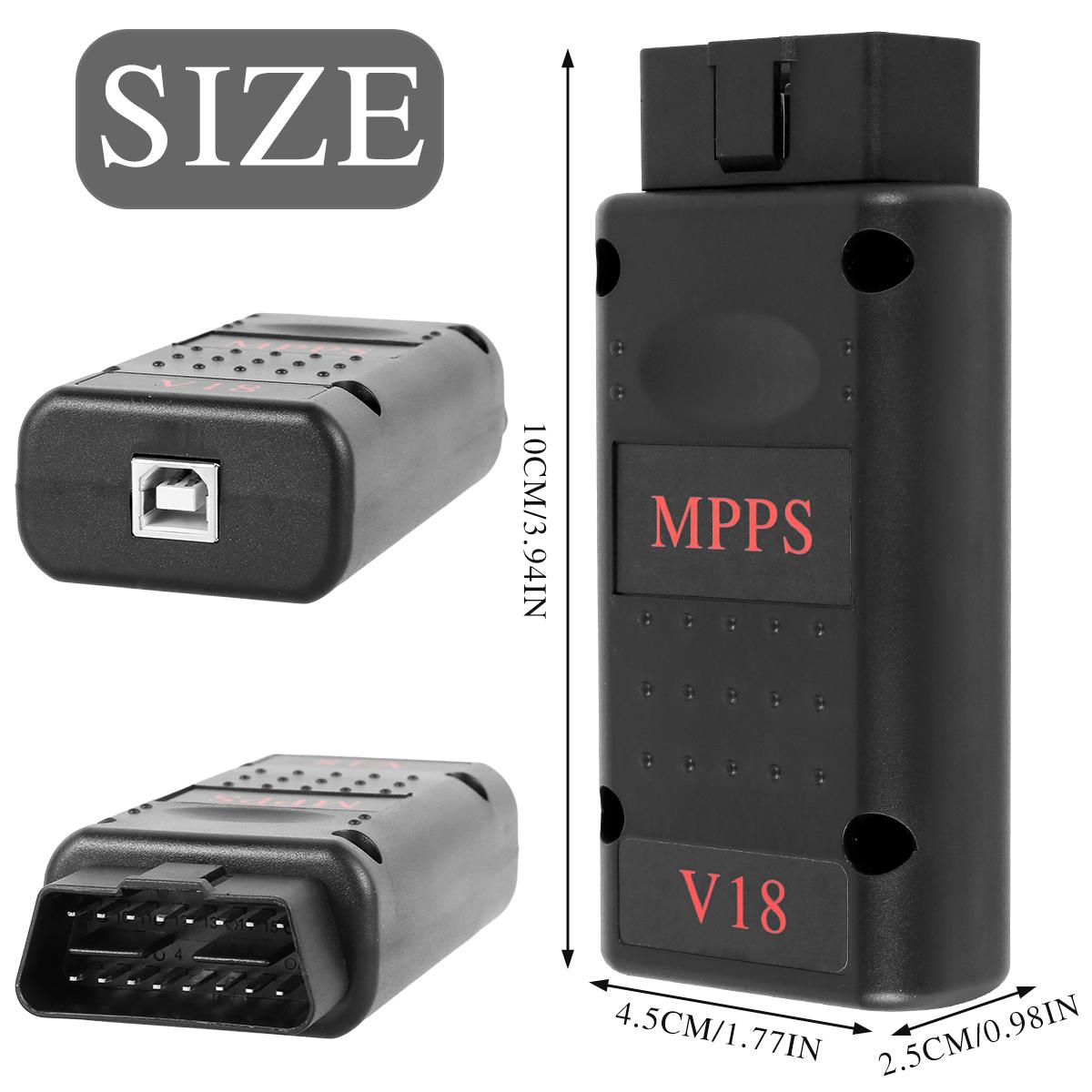 MPPS SMPS V18 ECU Programming Tool Professional Tricore Cable Programmer Premium MAIN TRICORE MULTIBOOT ECU Chip Tuning Tool чёрный