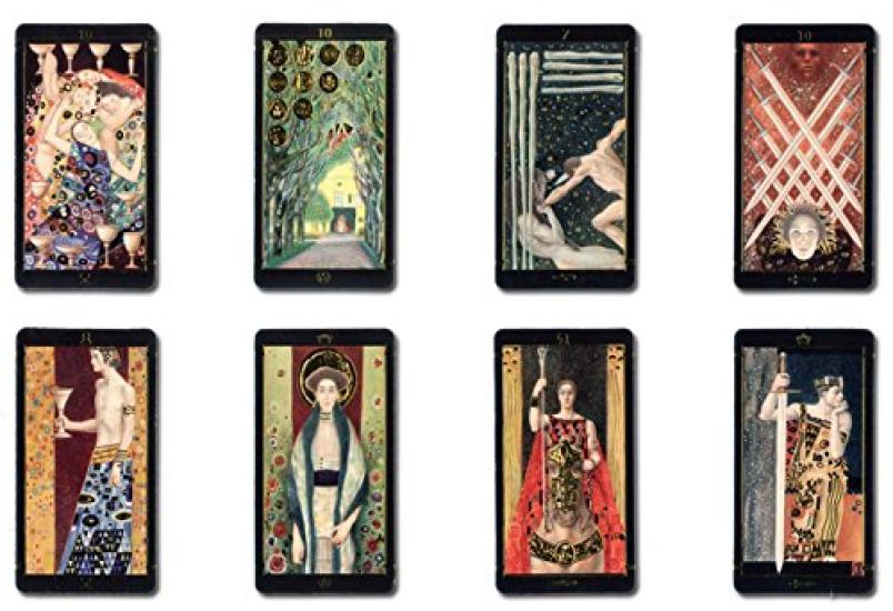 Tarot fortune 78 Klimt Tarot Pocket Golden Japanese booklet mini size cards, telling, cards, Edition, "Pocket Manual" included,