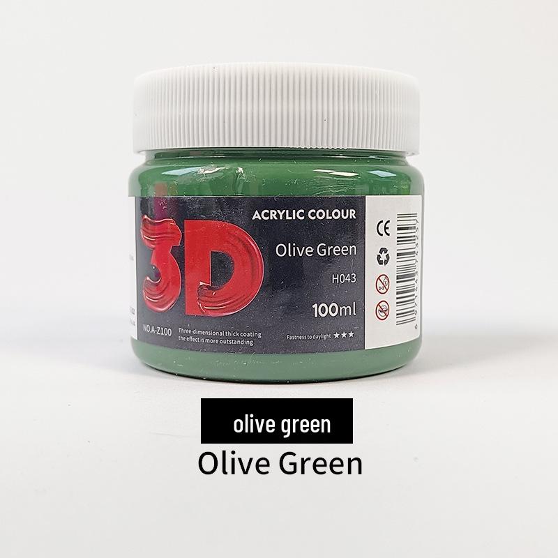 100ml Acrylic Paint for Children's Doodles and Plaster Dolls